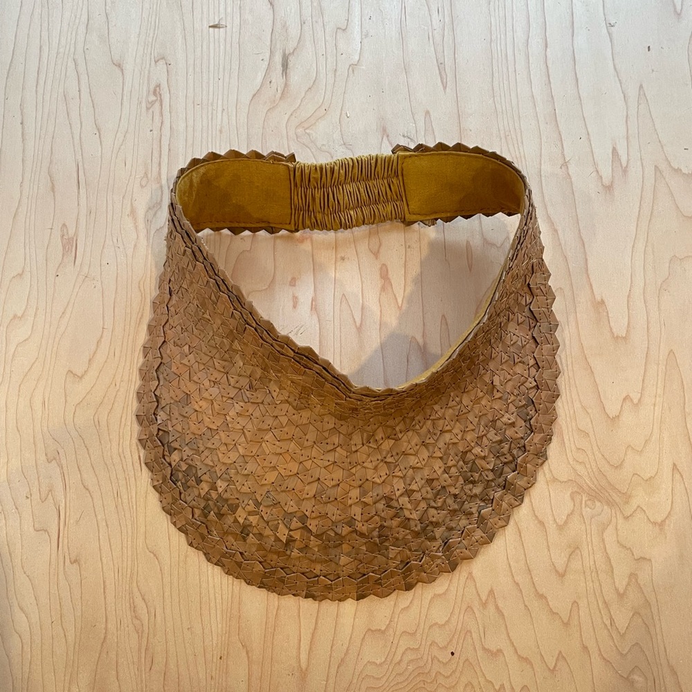 Palm leaf visor